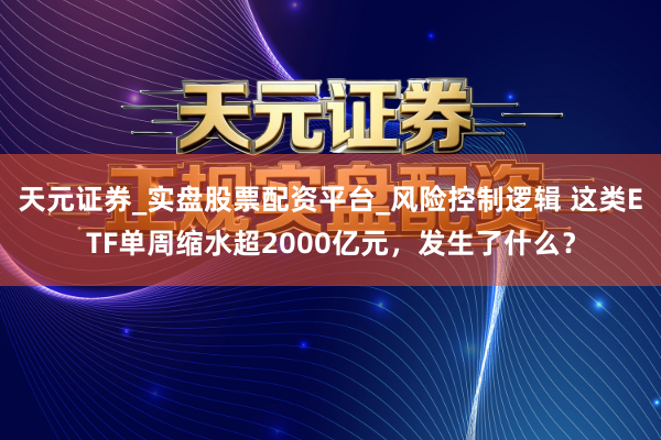 天元证券_实盘股票配资平台_风险控制逻辑 这类ETF单周缩水超2000亿元，发生了什么？