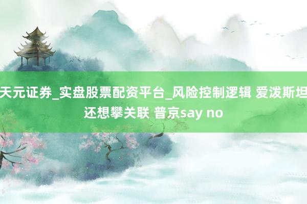 天元证券_实盘股票配资平台_风险控制逻辑 爱泼斯坦还想攀关联 普京say no